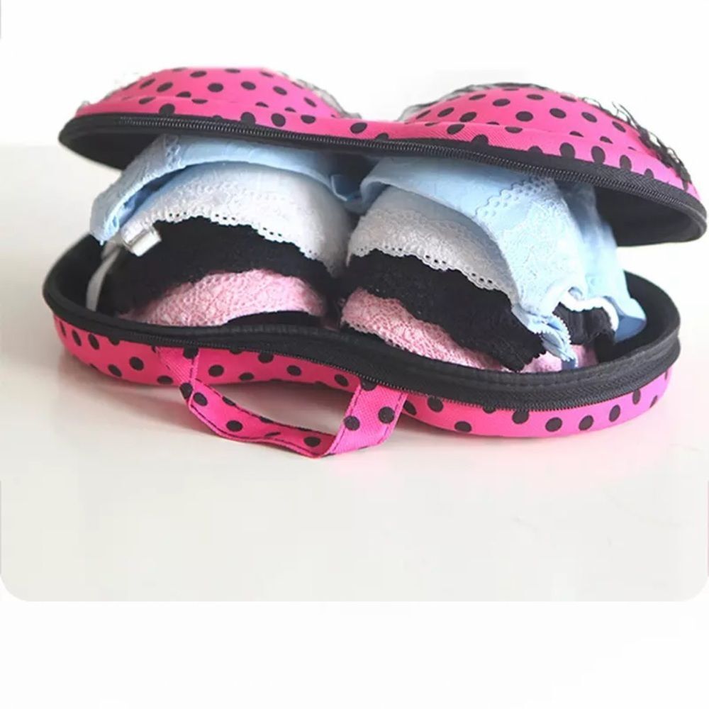 Sexy Bra Bustier Underwear Intimates Storage Box Travel Bag Portable Organizer - Picture 2 of 10